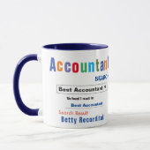 Funny Custom Best Accountant Mok (Links)