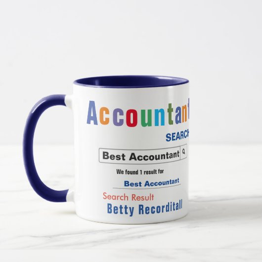 Funny Custom Best Accountant Mok (Links)