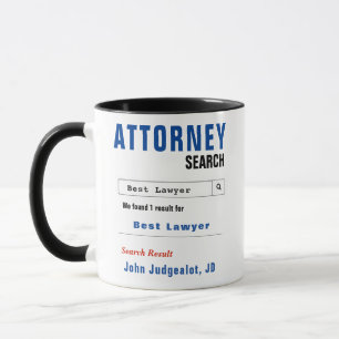 Funny Custom Best Attorney Gift Mok
