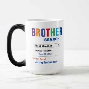 Funny Custom Best Brother Gift Magische Mok
