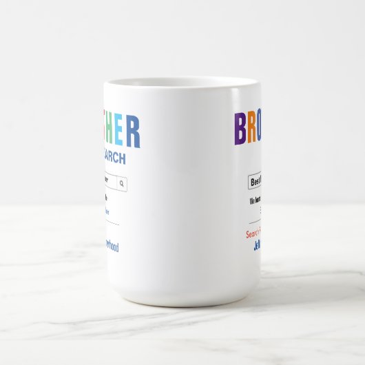 Funny Custom Best Brother Gift Magische Mok (Midden)