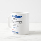 Funny Custom Best Brother Mok (Voorkant links)