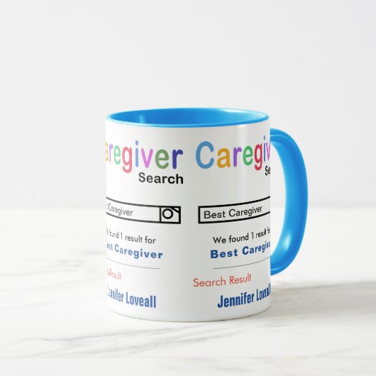 Funny Custom Best Care Mok (Voorkant rechts)