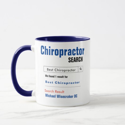 Funny Custom Best Chiropractor Gift Mok (Links)