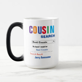 Funny Custom Best Cousin Gift Magische Mok
