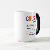 Funny Custom Best Cousin Gift Magische Mok (Voorkant rechts)