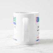 Funny Custom Best Dentist Gift Grote Koffiekop (Achterkant)