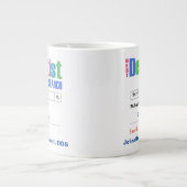 Funny Custom Best Dentist Gift Grote Koffiekop (Voorkant)