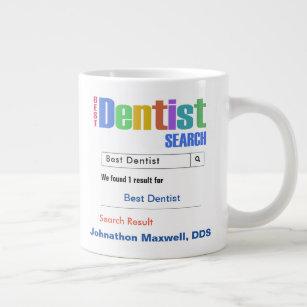 Funny Custom Best Dentist Gift Grote Koffiekop