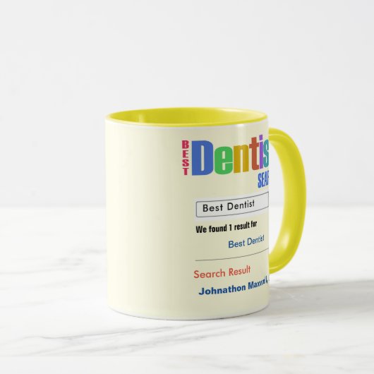Funny Custom Best Dentist Gift Mok (Voorkant rechts)