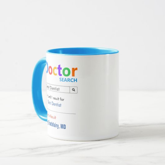 Funny Custom Best Dentist Mok (Voorkant links)