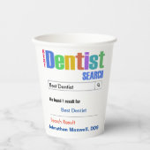Funny Custom Best Dentist Papieren Bekers (Voorkant)