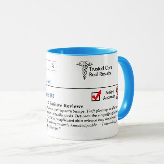 Funny Custom Best Dermatologist Specialist Mok (Voorkant rechts)
