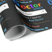 Funny Custom Best Doctor Gift Cadeaupapier (Rol Hoek)