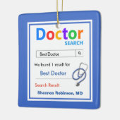 Funny Custom Best Doctor Gift Keramisch Ornament (Links)