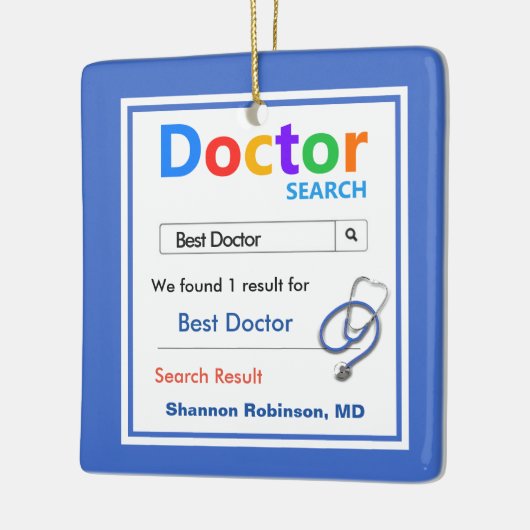 Funny Custom Best Doctor Gift Keramisch Ornament (Links)