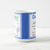 Funny Custom Best Doctor Gift Koffiemok (Center)
