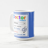 Funny Custom Best Doctor Gift Koffiemok (Voorkant links)