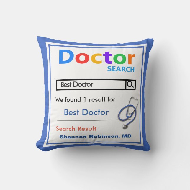 Funny Custom Best Doctor Gift Kussen (Voorkant)