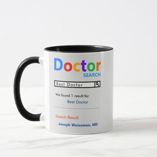 Funny Custom Best Doctor Gift Mok (Links)