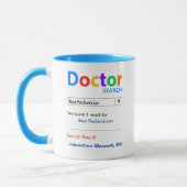 Funny Custom Best Doctor Gift Mok (Links)