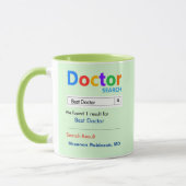 Funny Custom Best Doctor Gift Mok (Links)