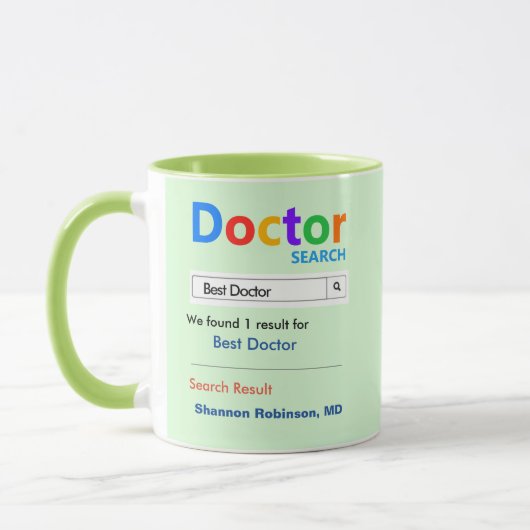 Funny Custom Best Doctor Gift Mok (Links)