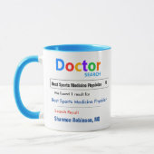 Funny Custom Best Doctor Gift Mok (Links)