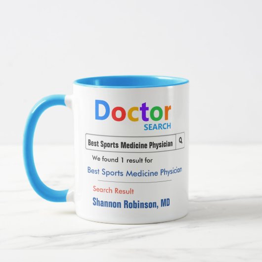 Funny Custom Best Doctor Gift Mok (Links)