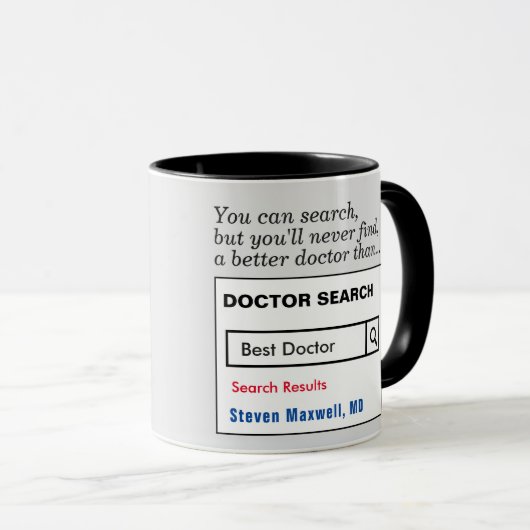Funny Custom Best Doctor Gift Mok (Voorkant rechts)