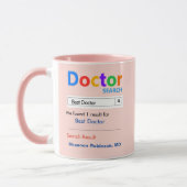 Funny Custom Best Doctor Gift Mok (Links)