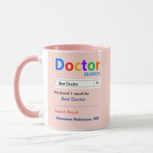 Funny Custom Best Doctor Gift Mok (Links)