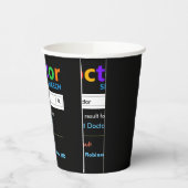 Funny Custom Best Doctor Gift Papieren Bekers (Links)