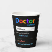 Funny Custom Best Doctor Gift Papieren Bekers (Voorkant)
