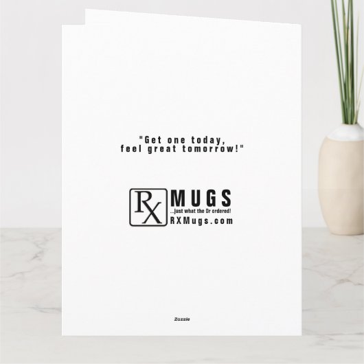 Funny Custom Best Doctor Kaart (Achterkant)