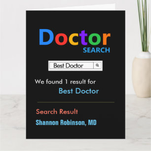 Funny Custom Best Doctor Kaart