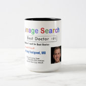 Funny Custom Best Doctor Search Gift Mok (Center)