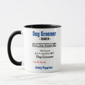 Funny Custom Best Dog Groomer Mok (Links)