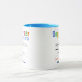 Funny Custom Best Dog Trainer Cadeft Mok (Midden)