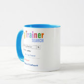 Funny Custom Best Dog Trainer Cadeft Mok (Voorkant links)