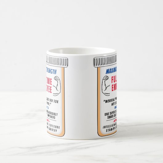 Funny Custom Best Employee Coffee Mok (Center)