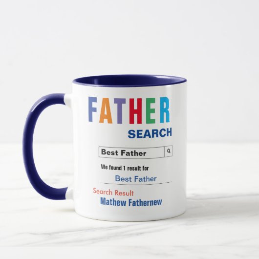 Funny Custom Best Father Gift Mok (Links)