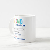 Funny Custom Best Friend Coffee Mok (Voorkant links)