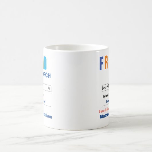 Funny Custom Best Friend Coffee Mok (Center)