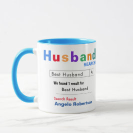 Funny Custom Best Husband Search Mok