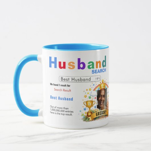 Funny Custom Best Husband Search Mok (Links)