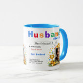 Funny Custom Best Husband Search Mok (Voorkant rechts)