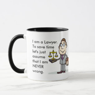 Funny Custom Best Lawyer Gift Mok