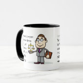 Funny Custom Best Lawyer Gift Mok (Voorkant links)