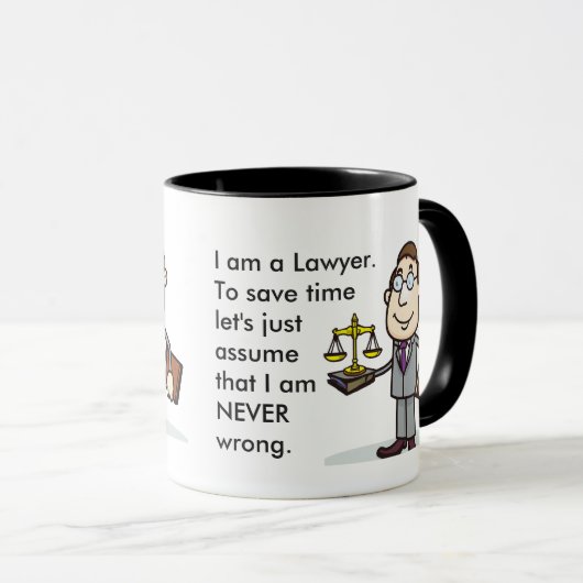 Funny Custom Best Lawyer Gift Mok (Voorkant rechts)